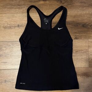 Small Nike Dri-Fit Black Racerback Tank Top